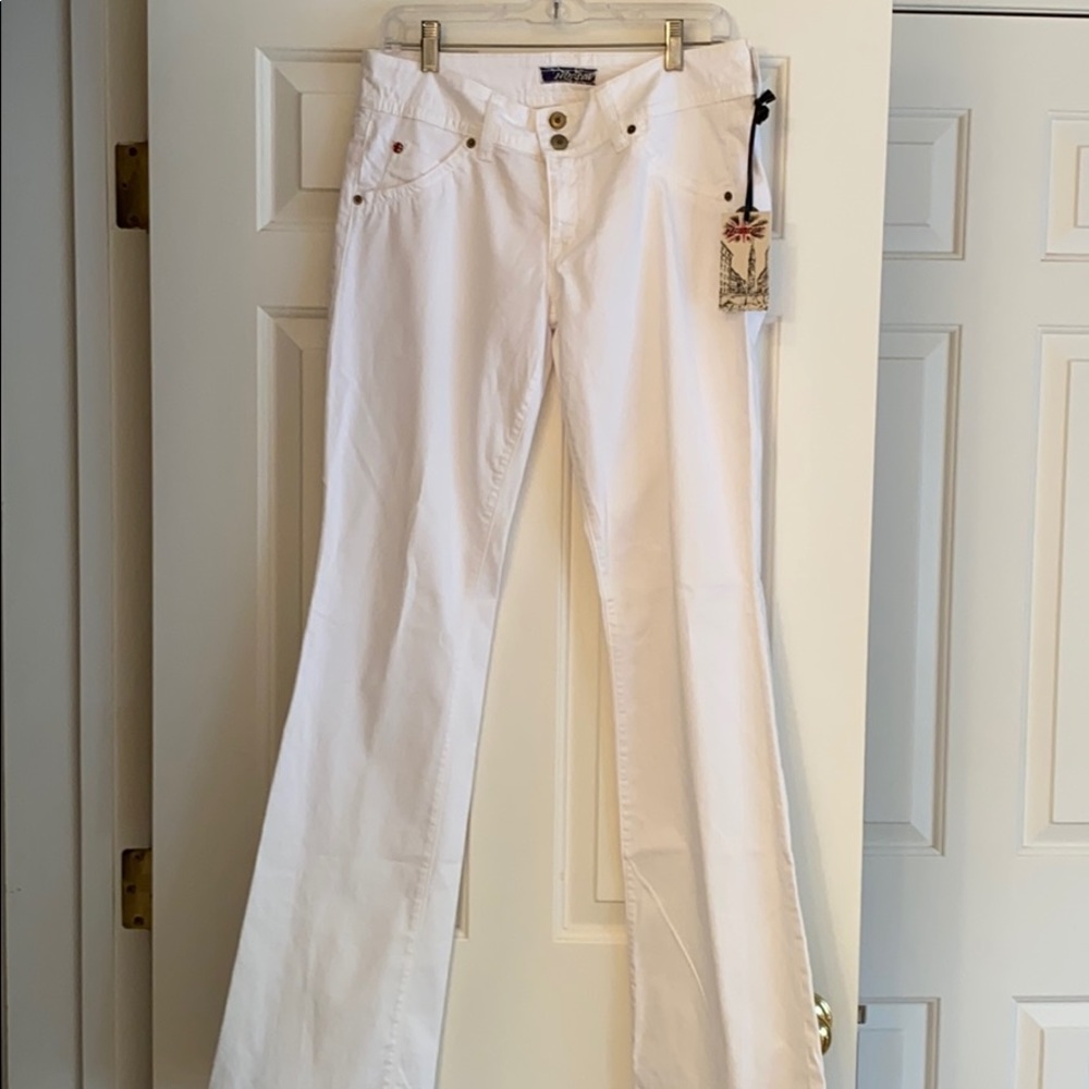Hudson white designer jeans